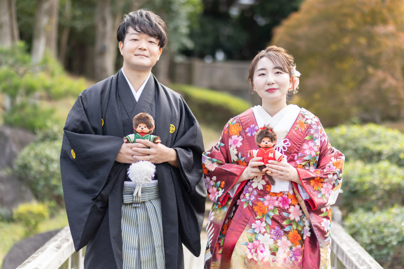 和庭園で迎える華やかな晴れ舞台