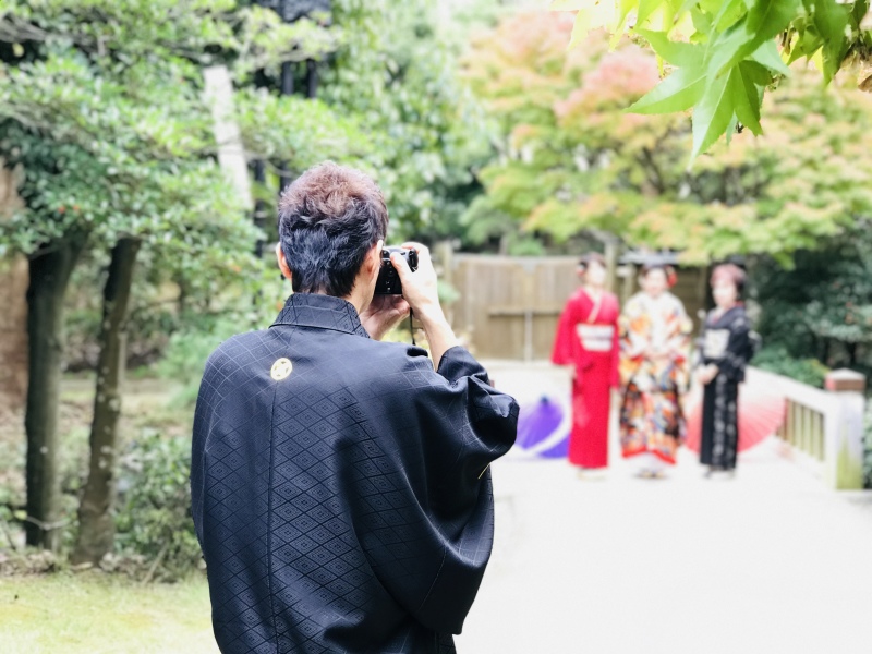 新郎もカメラマン