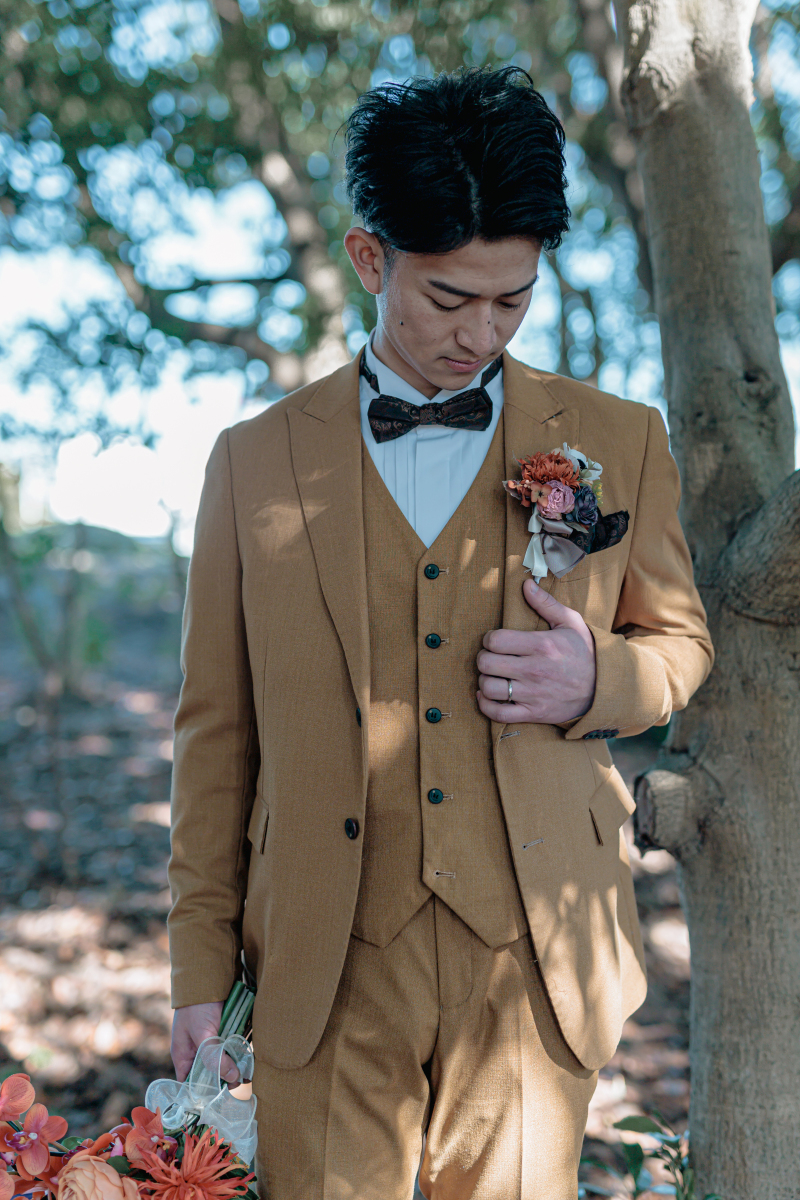 自分好みのタキシードで