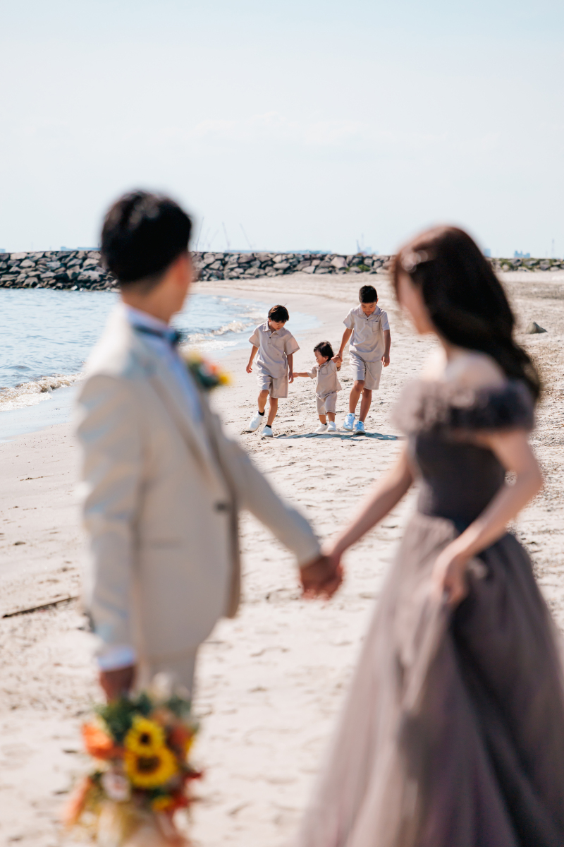 海で遊びながら♫