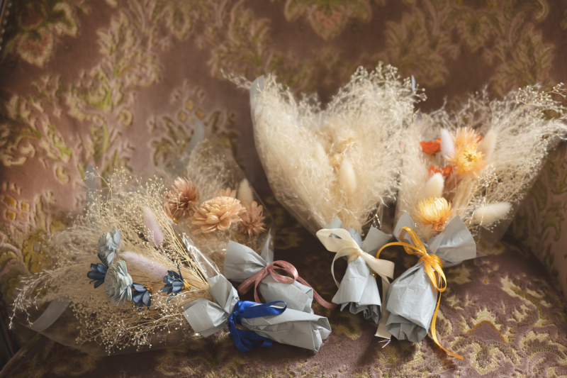 プレゼントのミニブーケ