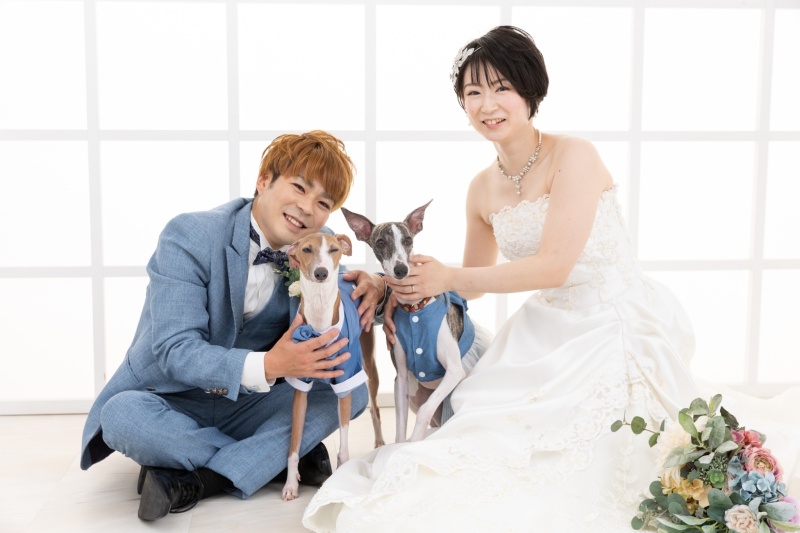 お揃いのベストで！