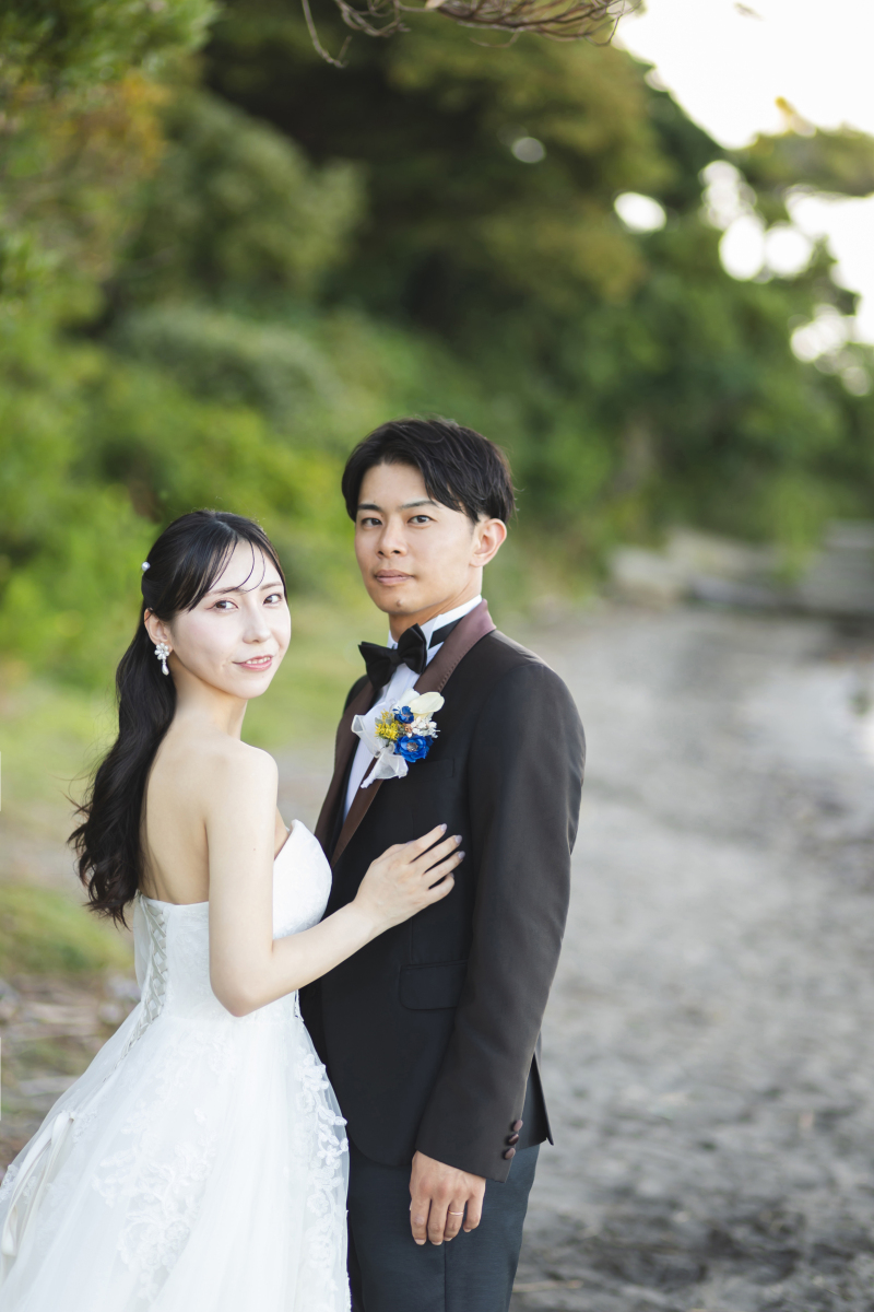 沖ノ島で洋装1着目