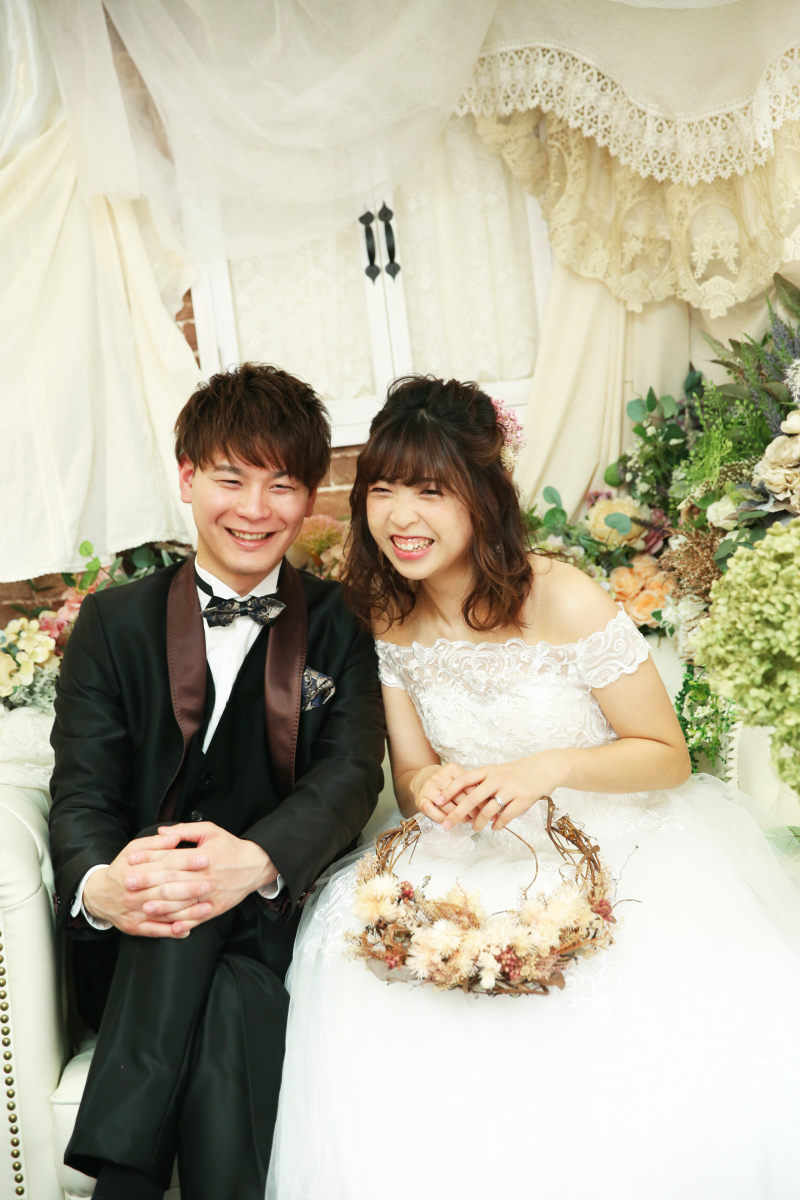 お2人の素敵な笑顔で