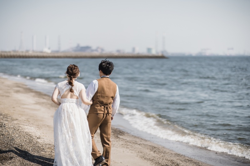 海岸を歩きながら