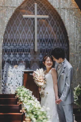 本物のチャペルで撮影