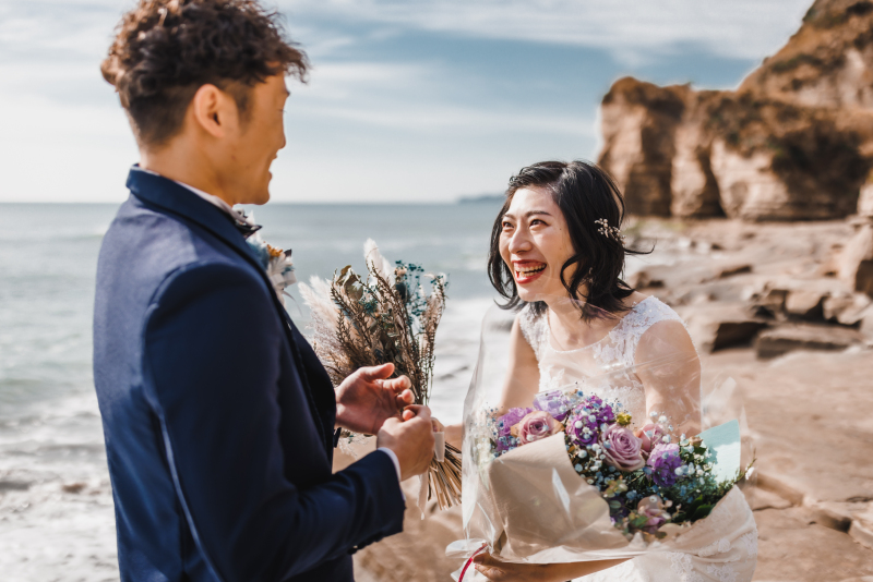 ご新郎様からサプライズブーケが、、♡