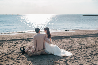 綺麗な陽の洋装ロケーション