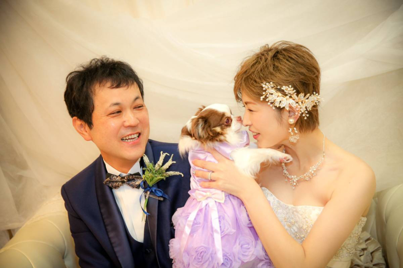 大切な家族に見守られて