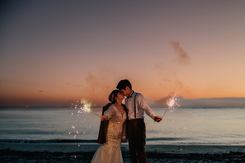 夏の終わりの花火