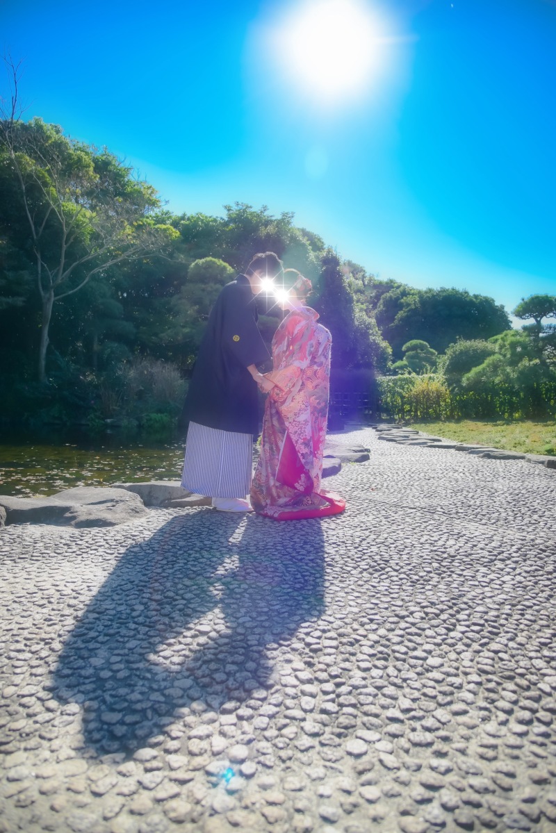 小春日和で絶好のロケーション撮影