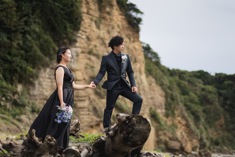 白無垢&カラードレスでロケーション撮影