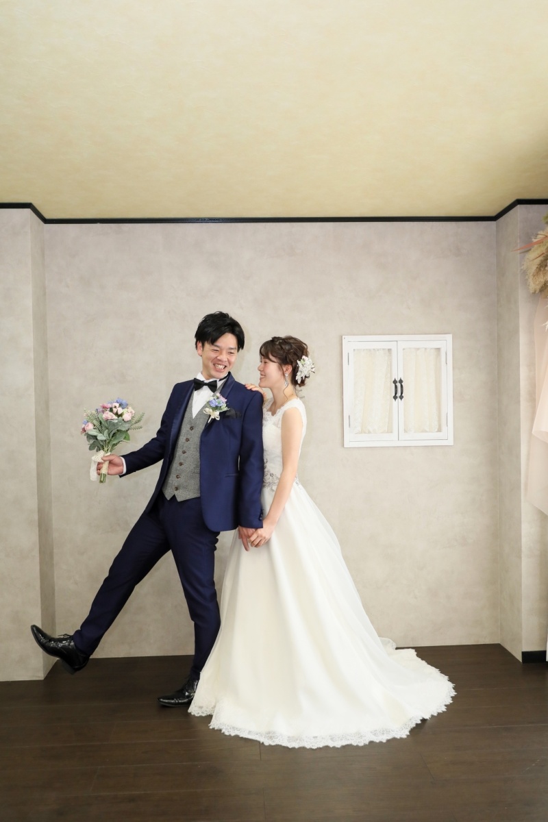 笑顔で撮影開始