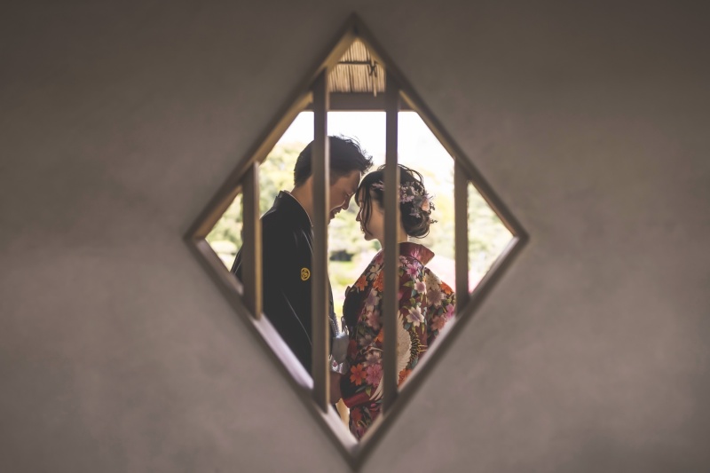 和装でお二人の魅了を