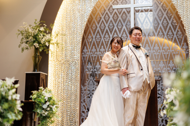 写真の中での結婚式