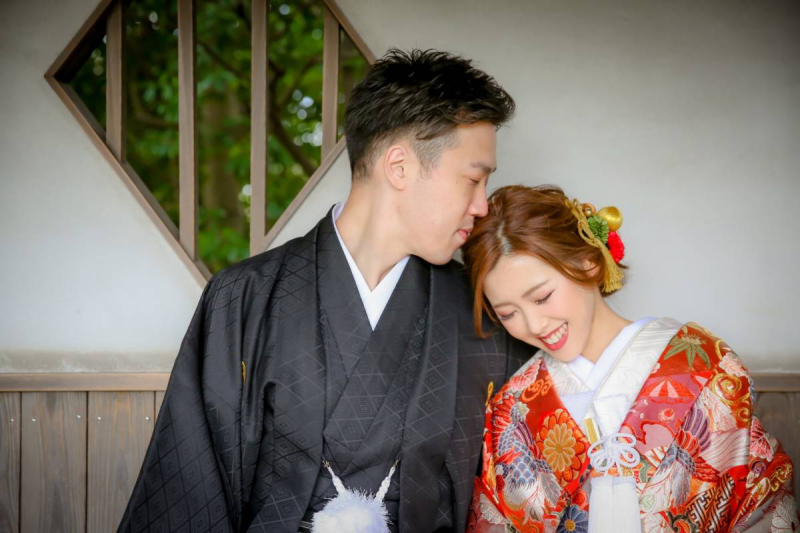 神様も2人を祝福♡