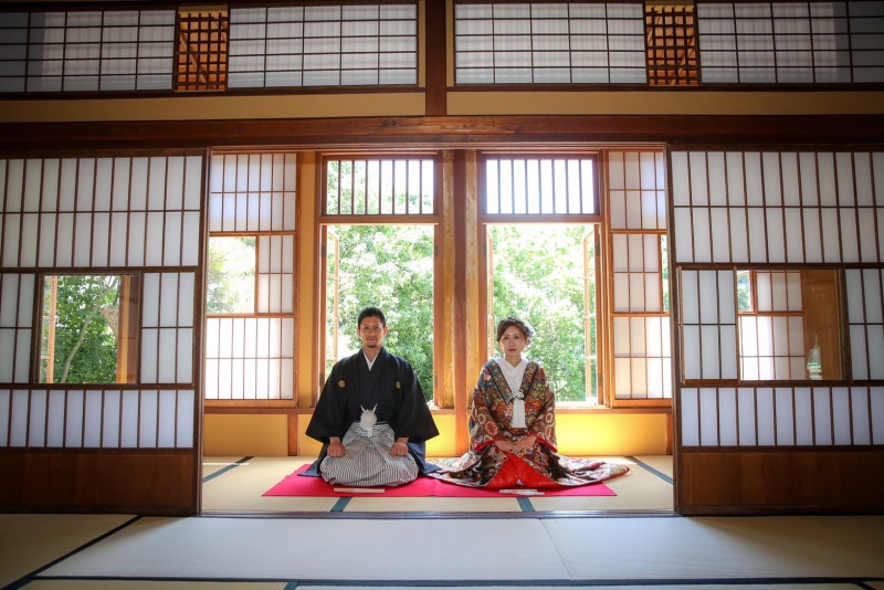 洋館での和装ロケーション