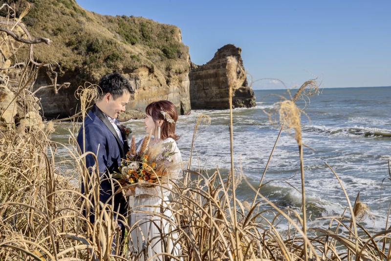 美しい景色をバックに