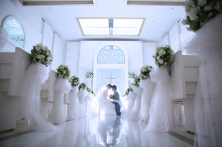写真の中での結婚式♡