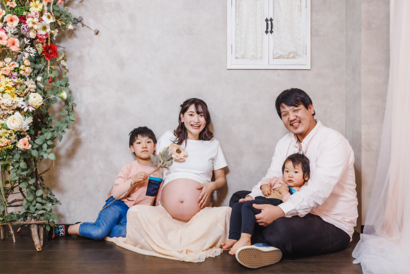 家族みんなでマタニティフォト