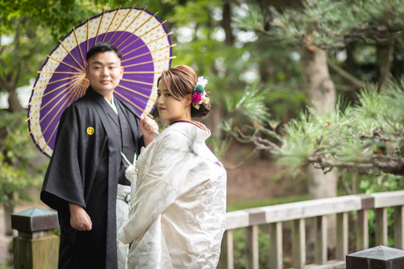 和装から撮影スタート♪