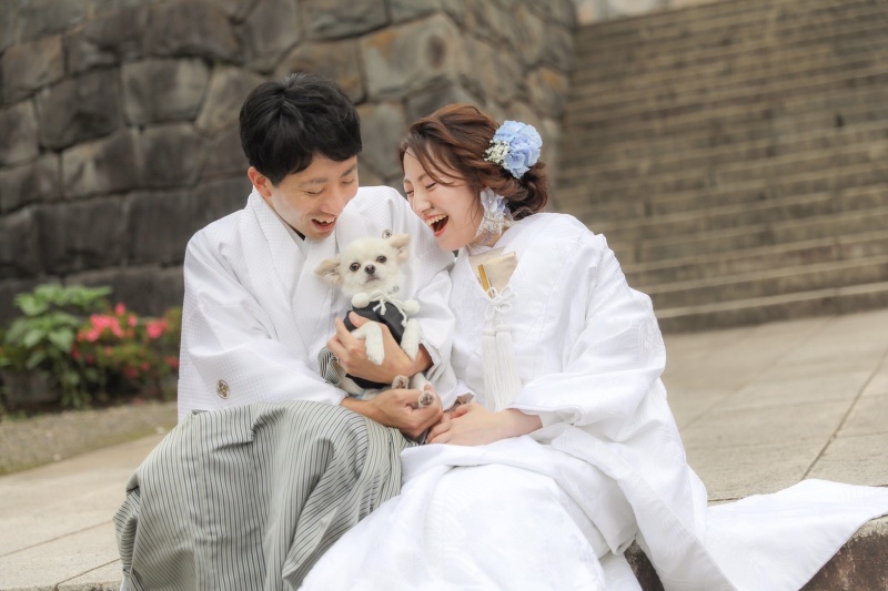 わんちゃんと一緒に