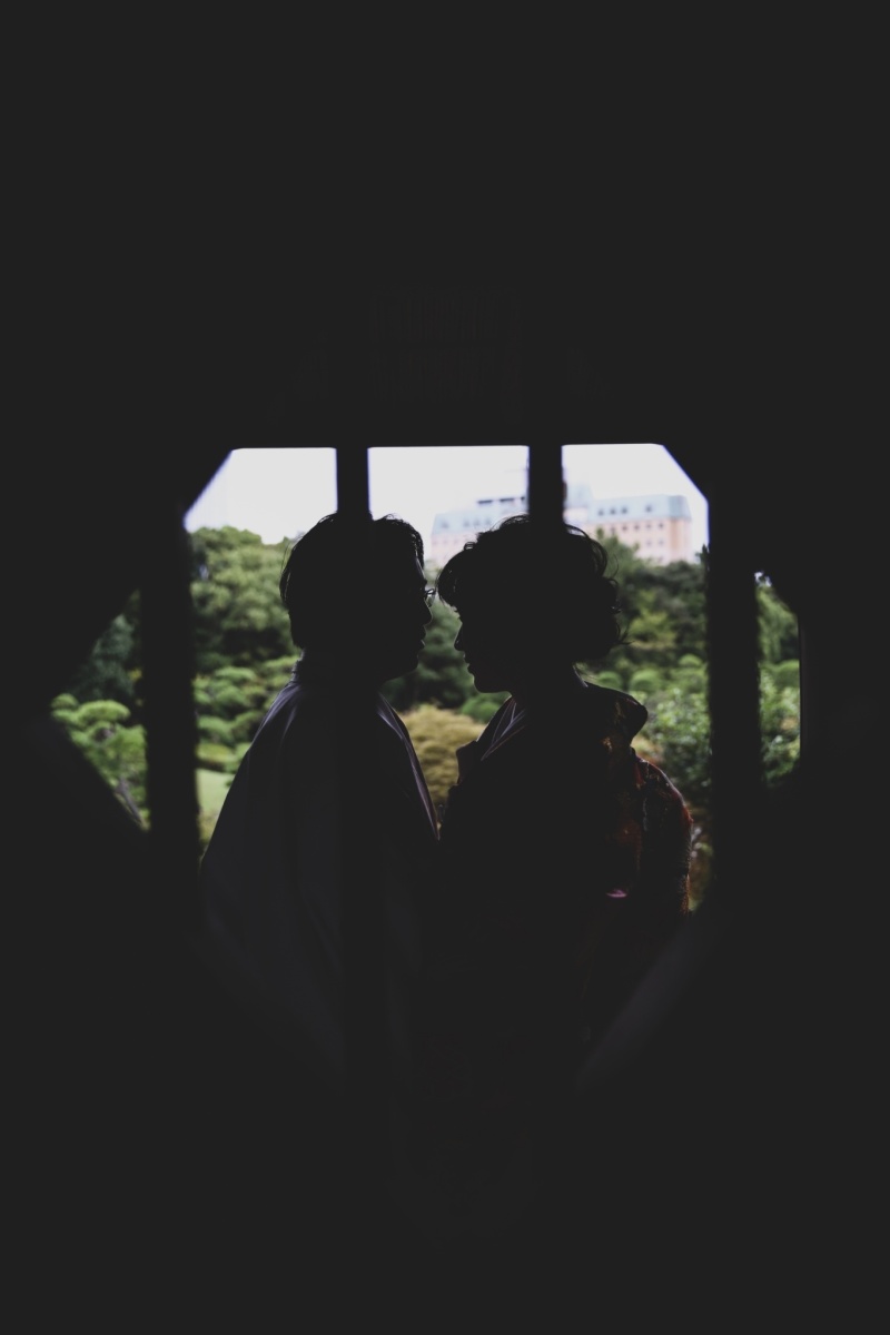 和装でもシルエット撮影♡