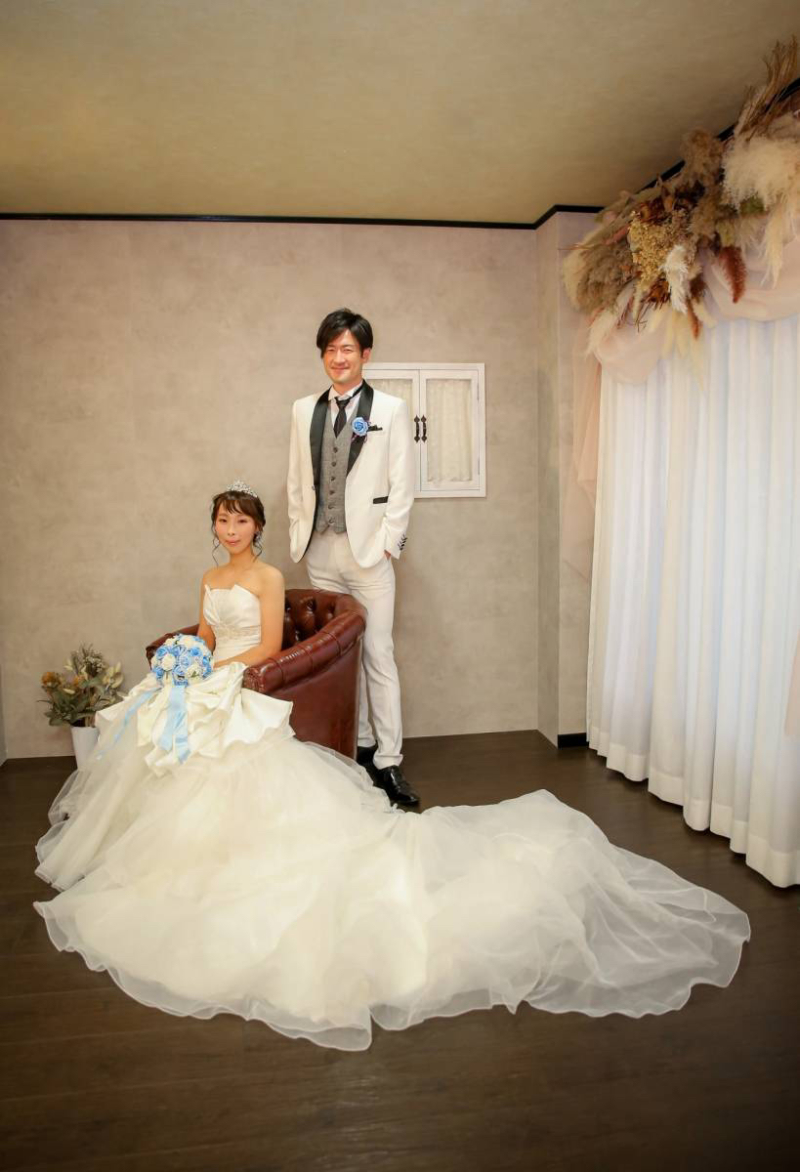 ボリュームあるドレス