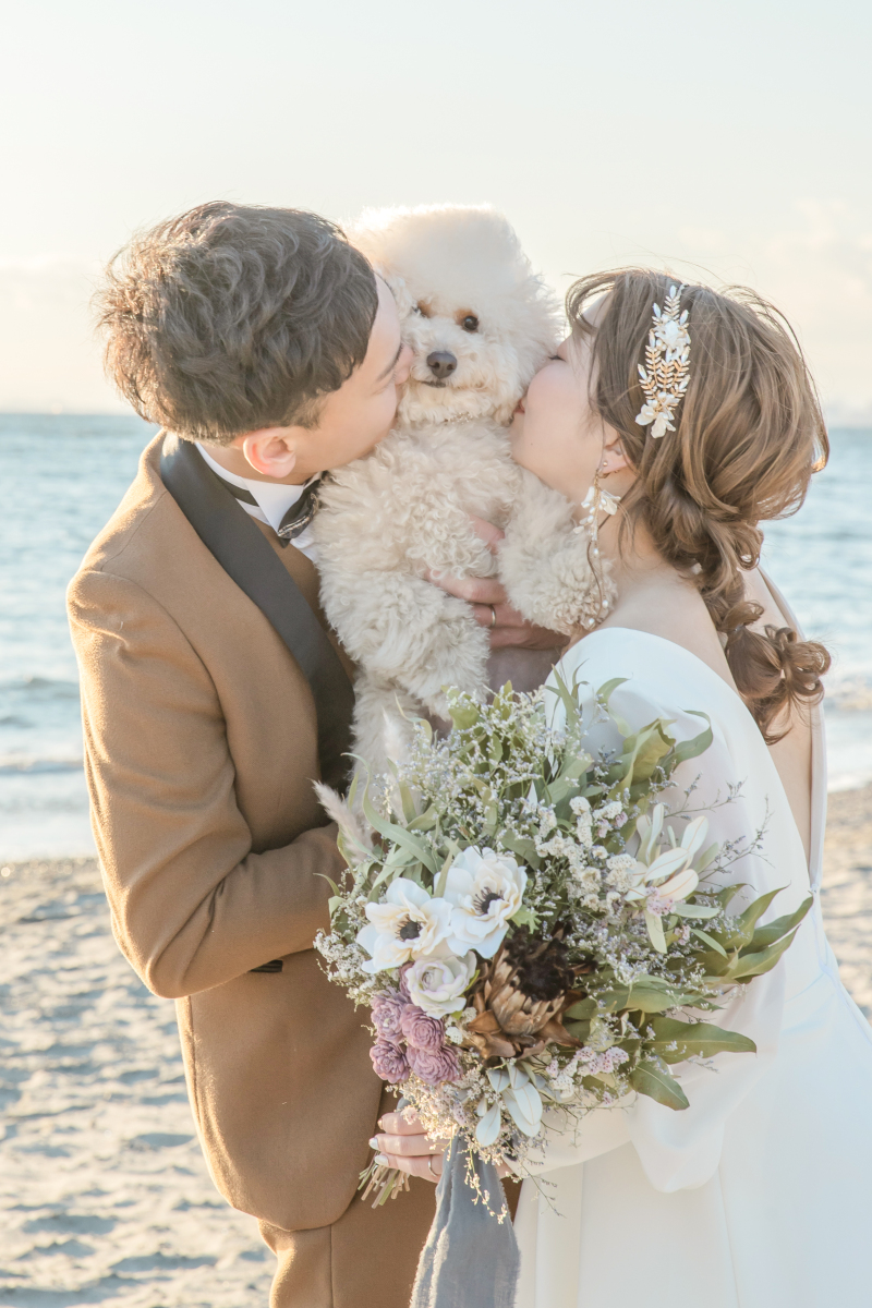 洋装×和装ロケでおふたりらしく