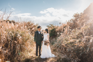 大自然の中でナチュラルフォトウェディング