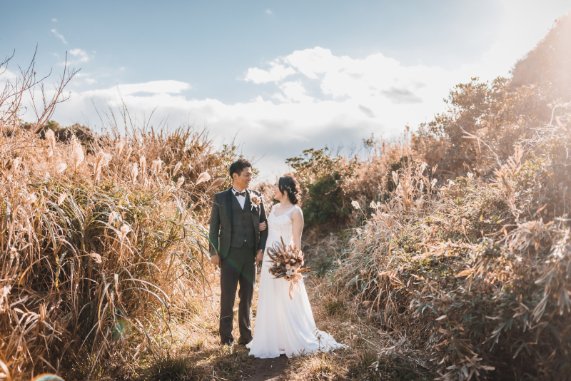 大自然の中でナチュラルフォトウェディング