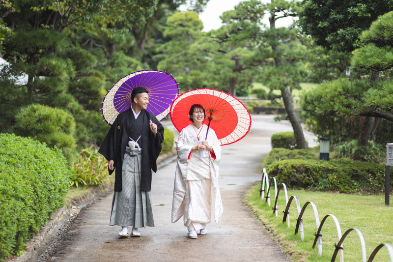 番傘が本来の用途に