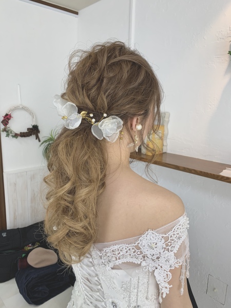 新婦様ヘアメイク♡