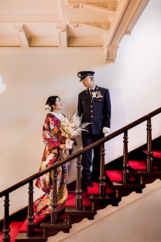 洋館での和装撮影