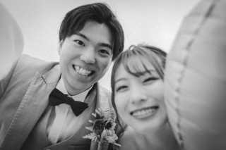 二人が笑顔になる撮影を