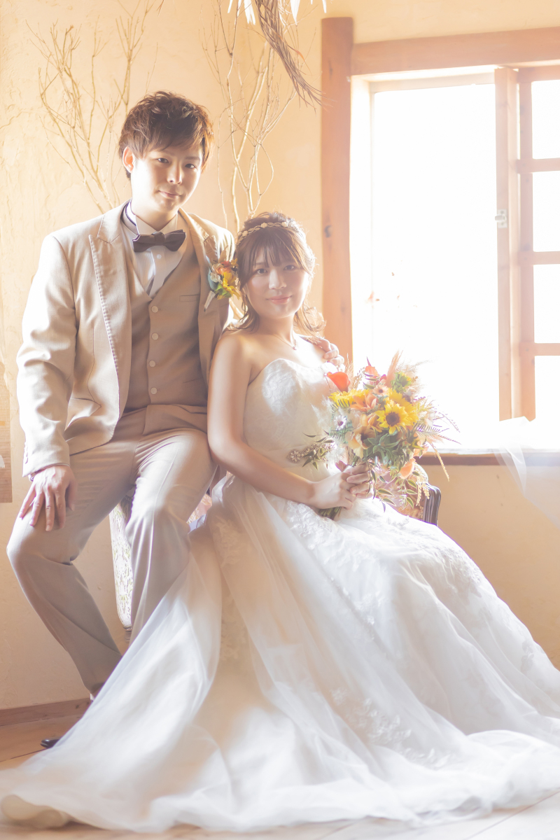 【平日撮影】ドレス2着+Ritaスタジオ+ロケーションプラン|ドレスランクUPなし|¥211,000→¥135,000