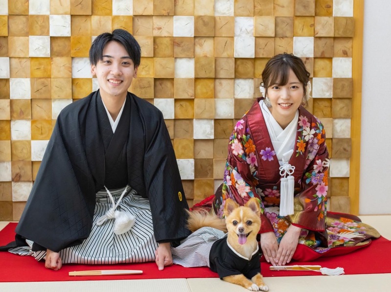 【愛犬と一緒に】和装スタジオプラン(抱っこもOK)衣装のランクアップなし