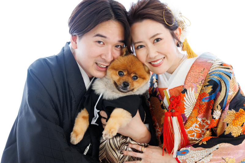 【愛犬と一緒に】和装スタジオプラン(抱っこもOK)衣装のランクアップなし