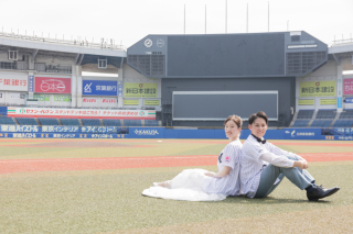 ZOZOマリンスタジアムを貸し切って二人の記念を♡