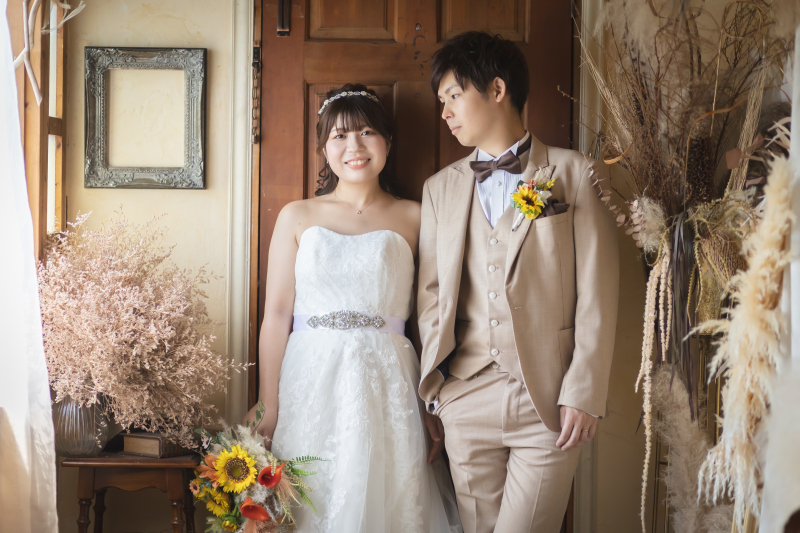 【平日撮影】ドレス2着+Ritaスタジオ+ロケーションプラン|ドレスランクUPなし|¥211,000→¥135,000