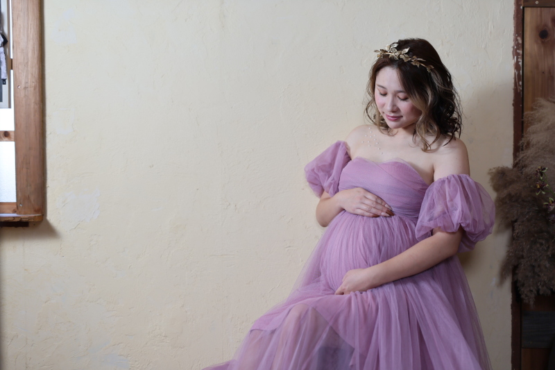 【マタニティフォト】お腹の中にいる「今」を大事に。ドレスプラン+¥33,000