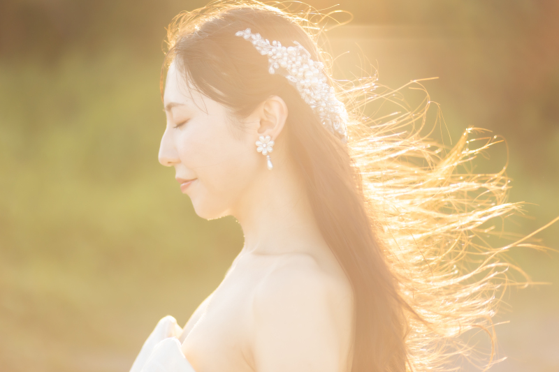 【ソロフォト】綺麗に輝く今を残すソロウエディングフォト