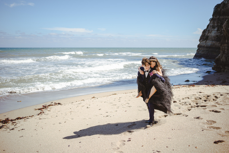ふたりらしく!稲毛海岸で撮る私服ウエディングフォト