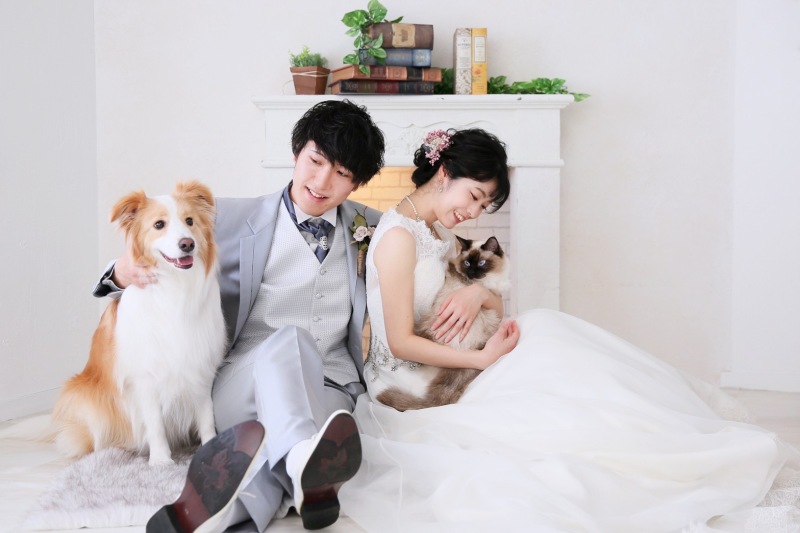 【愛犬と一緒に】洋装スタジオプラン(抱っこもOK)衣装のランクアップ