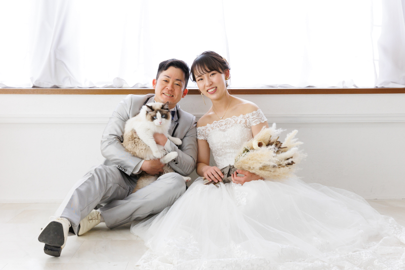 【愛犬と一緒に】洋装スタジオプラン(抱っこもOK)衣装のランクアップ