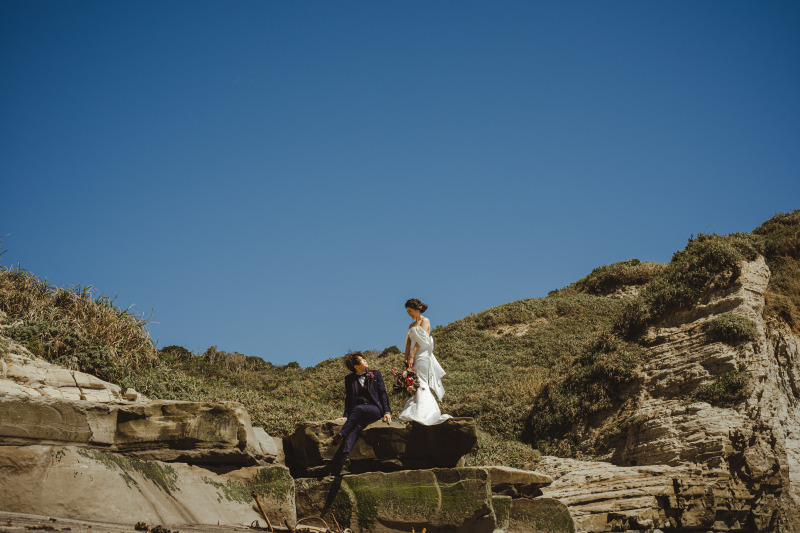 ふたりらしく!稲毛海岸で撮る私服ウエディングフォト