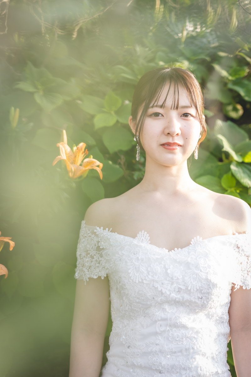 【ソロフォト】綺麗に輝く今を残すソロウエディングフォト