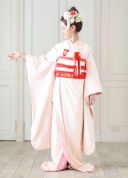 色掛下 雲流花（裂取洋花）ピンク