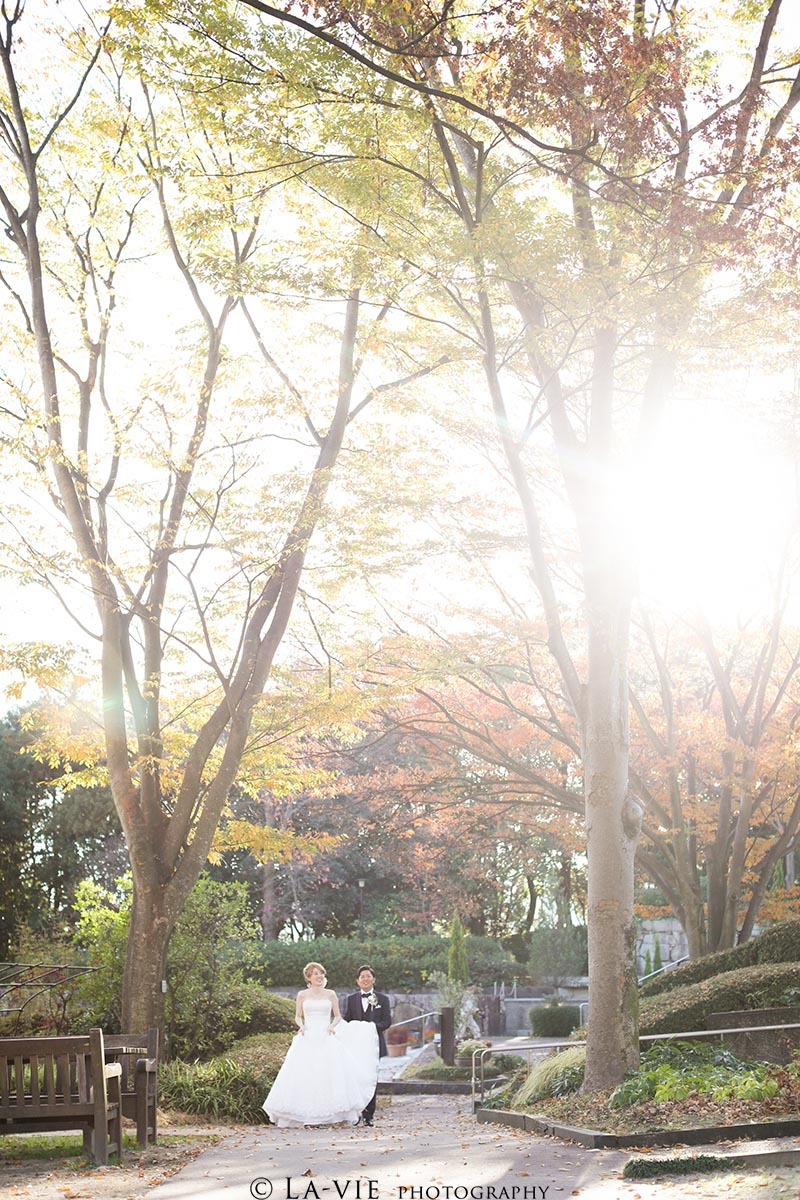 紅葉に囲まれて・・