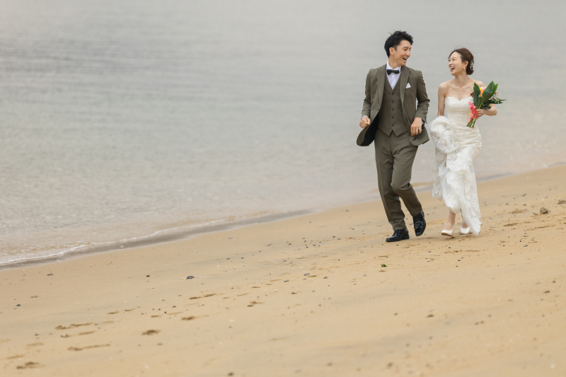 海沿いをダッシュッ!!